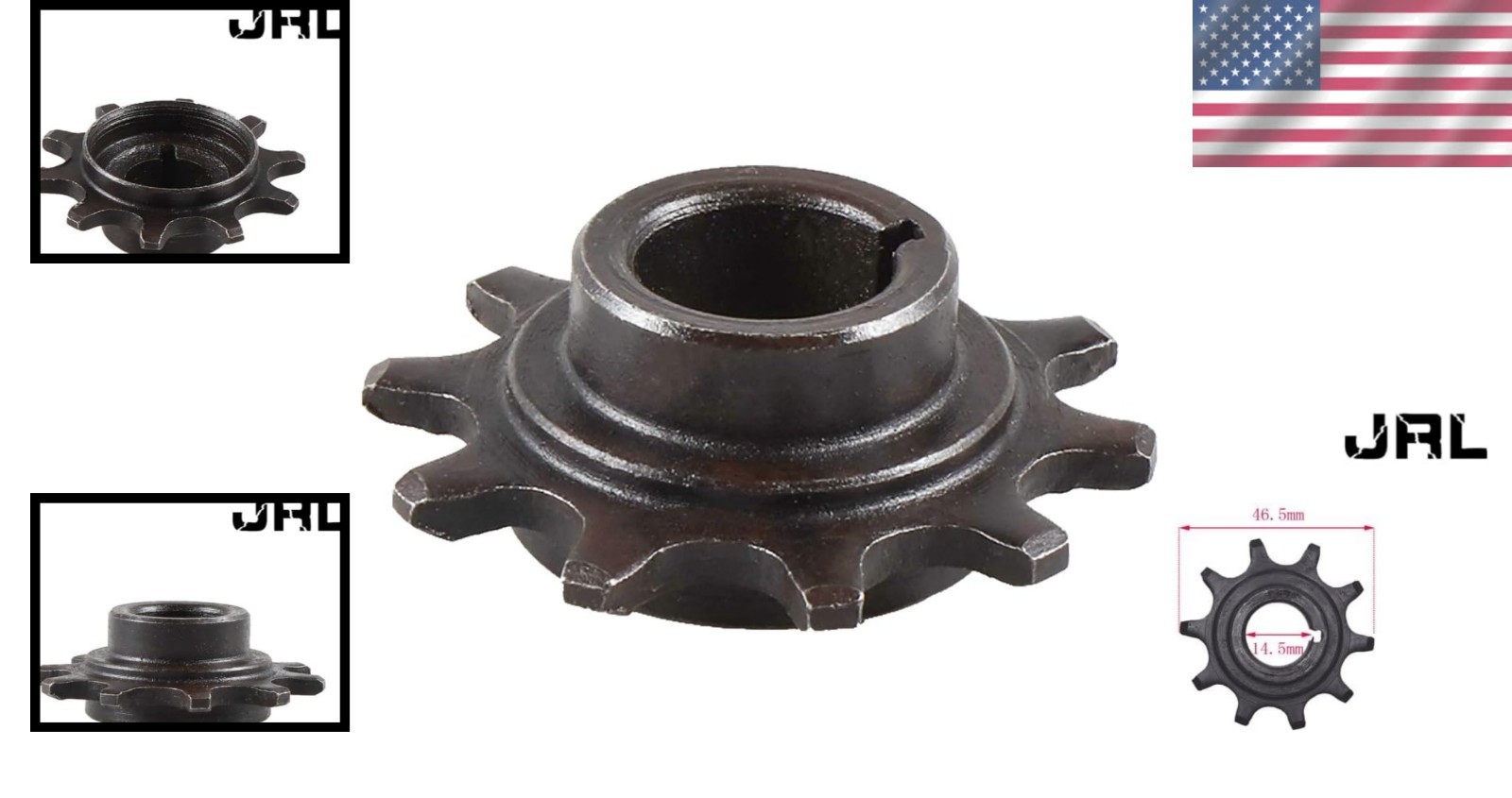 Lightweight 10 Tooth Clutch Drive Gear for Motorized Bike Engines 49cc to 80cc