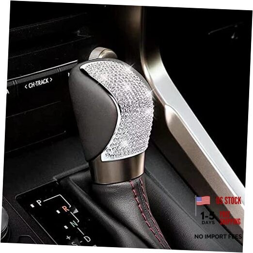 Bling Shifter Gear Lever Accessories Fit for Lexus 16-18 ES350 15-22 White