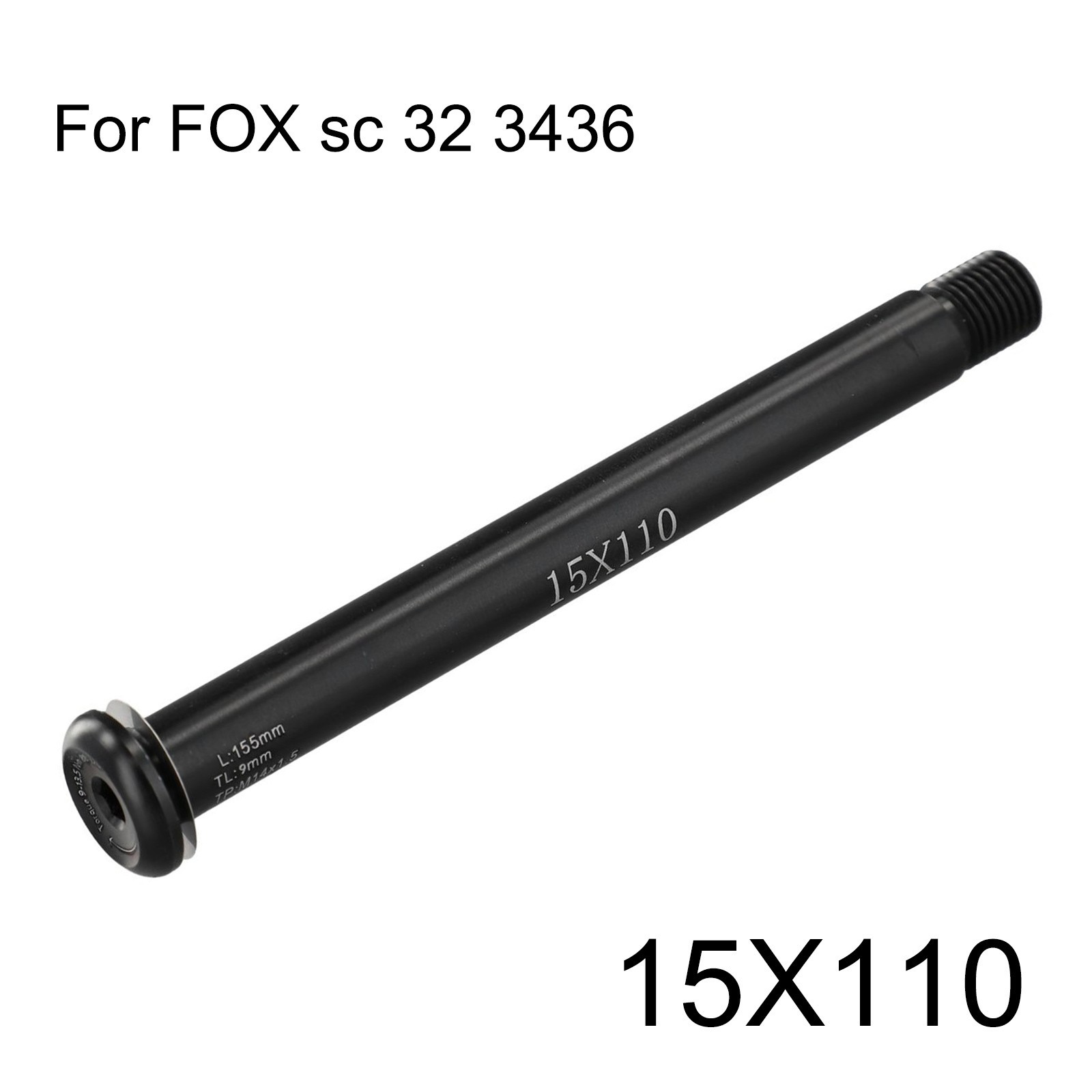 Bike Thru Axle Outdoor 15x100mm 55g Bike Black Sporting Goods 15x110mm