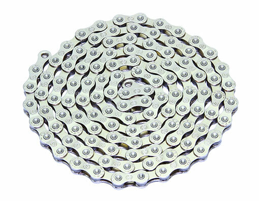 bike YBN BICYCLE CHAIN 1/2″ X11/128 9 SPEED SILVER. bike part, bicycle part,