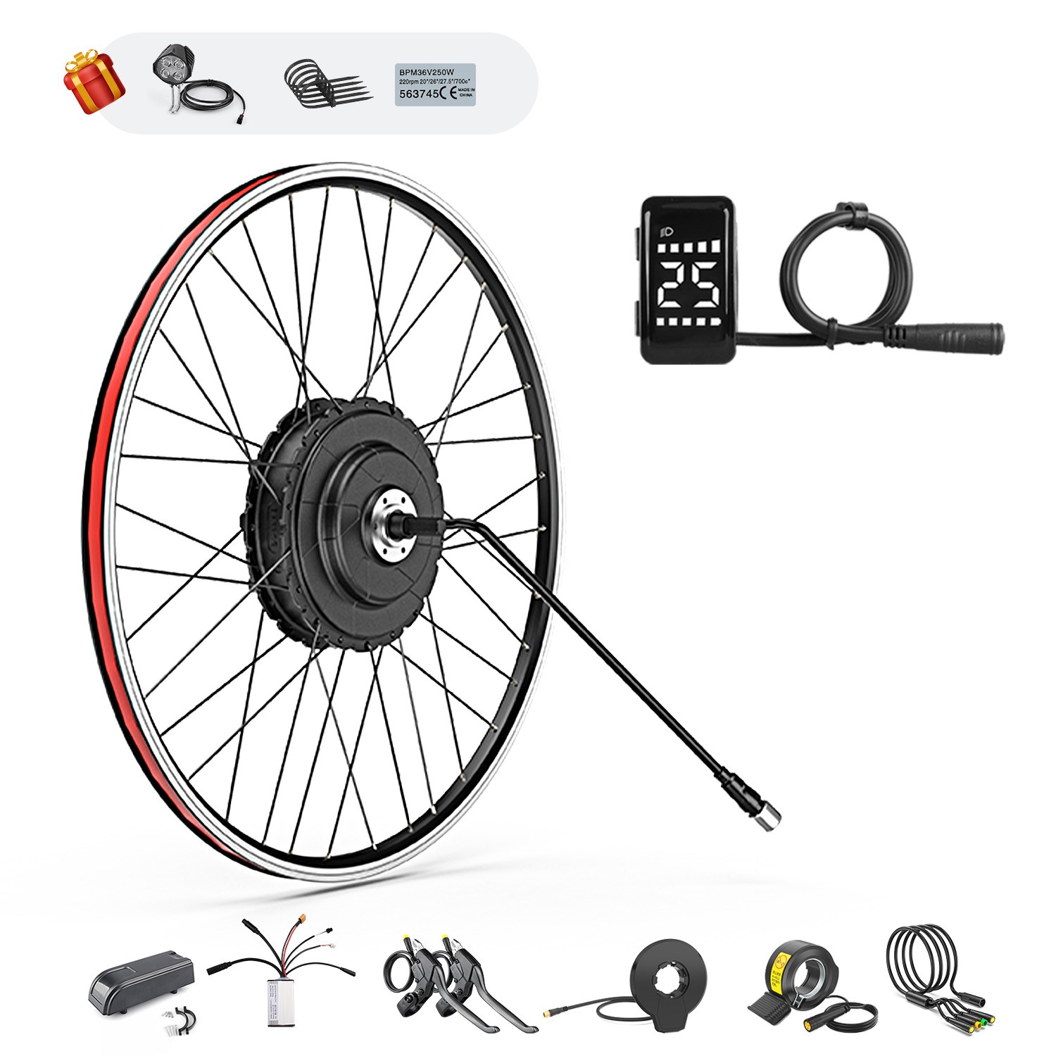 Rear Hub Wheel Motor DIY Ebike Conversion Kit Bafang 48V500W 20” 26″ 27.5″ 700C