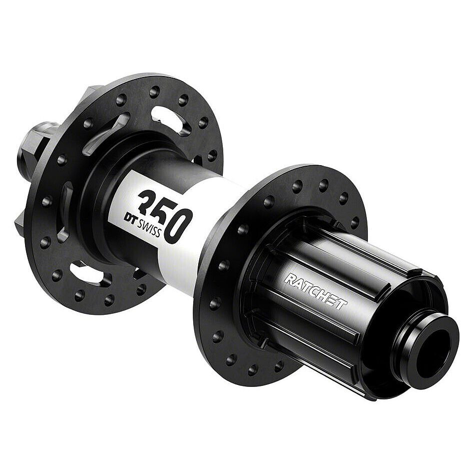 DT Swiss 350 Rear Hub TA 12x148mm BOOST 6-Bolt Disc HG Shimano type Black 32H