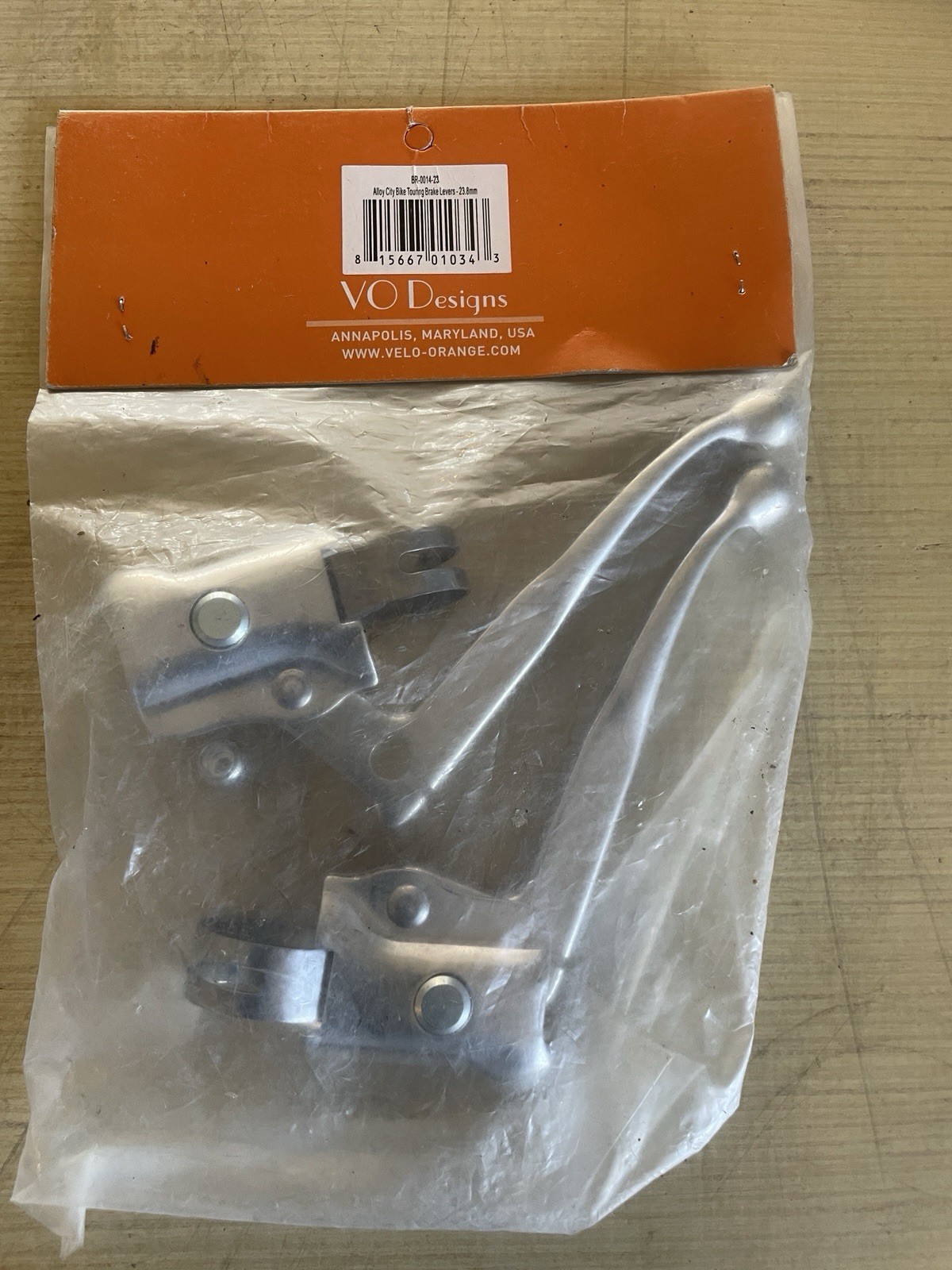 Velo Orange Classic City Bike Brake Levers – 23.8mm Cast Steel, Chrome Finish