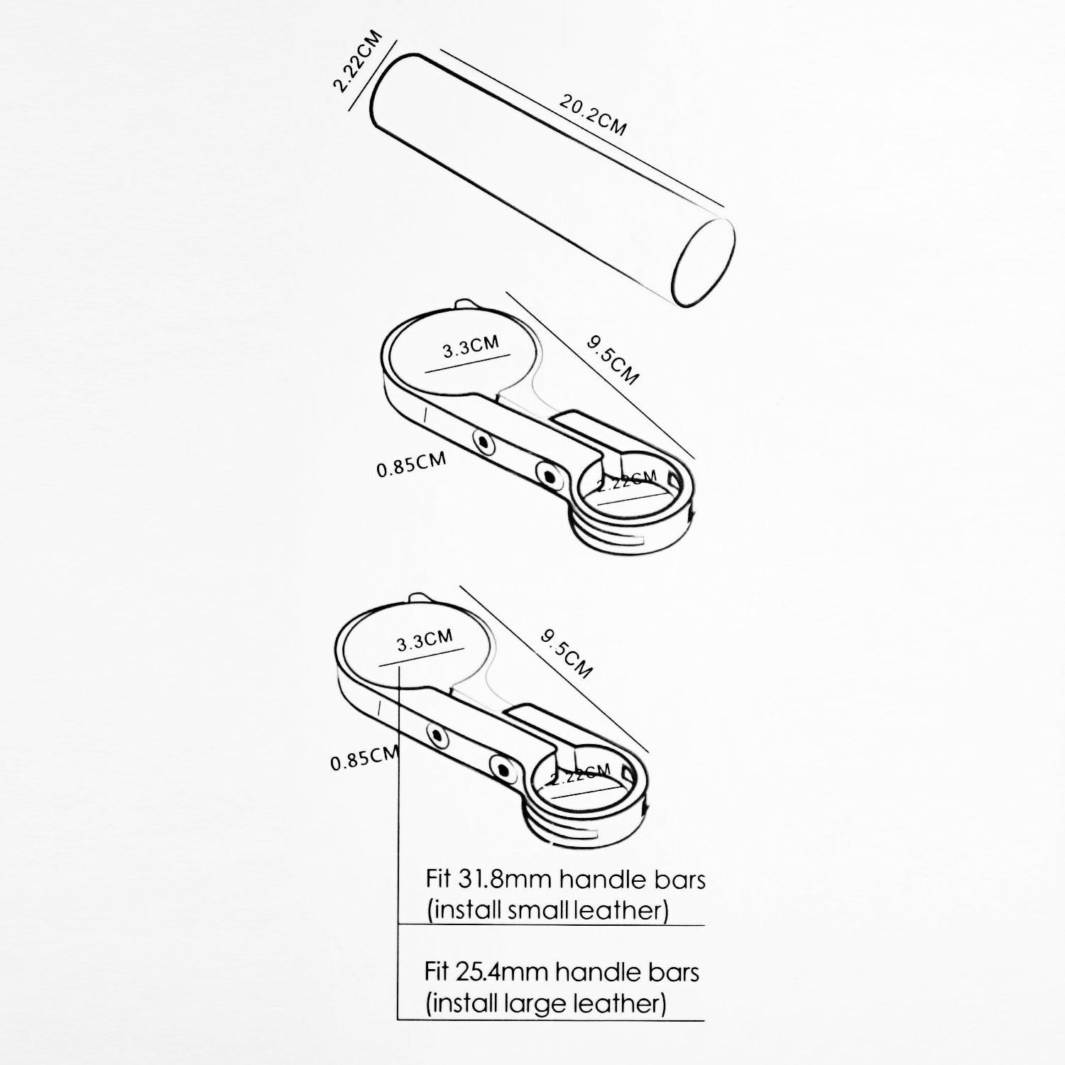 Bike Handlebar Extender Double Extension Carbon Fiber Mount Aluminum Alloy