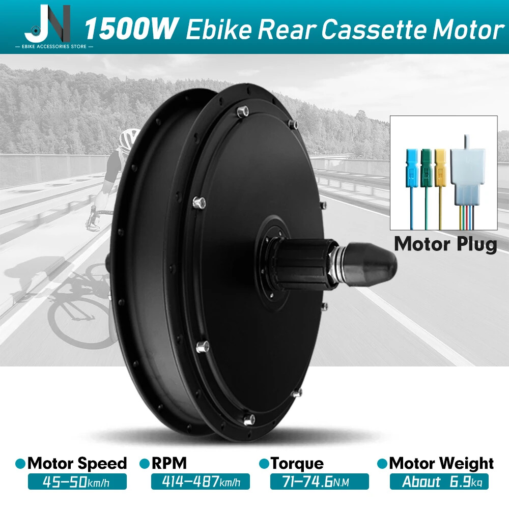48V 1000W 1500W Brushless Front Rear Hub Motor Wheel for Ebike Conversion Kit