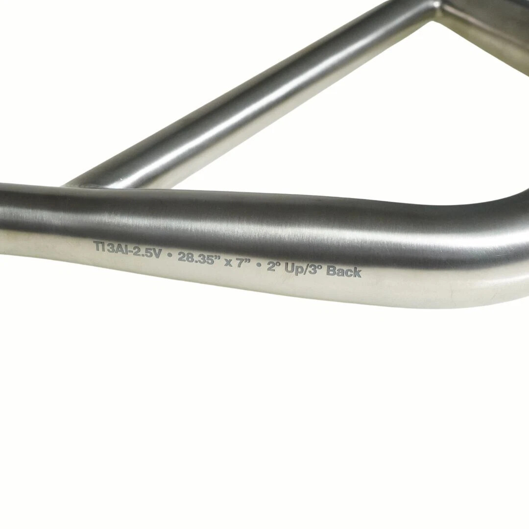 Cook Bros Racing Featherlight-RACE 31.8mm BMX Ti Handlebar 7deg Sweep Riser Bar