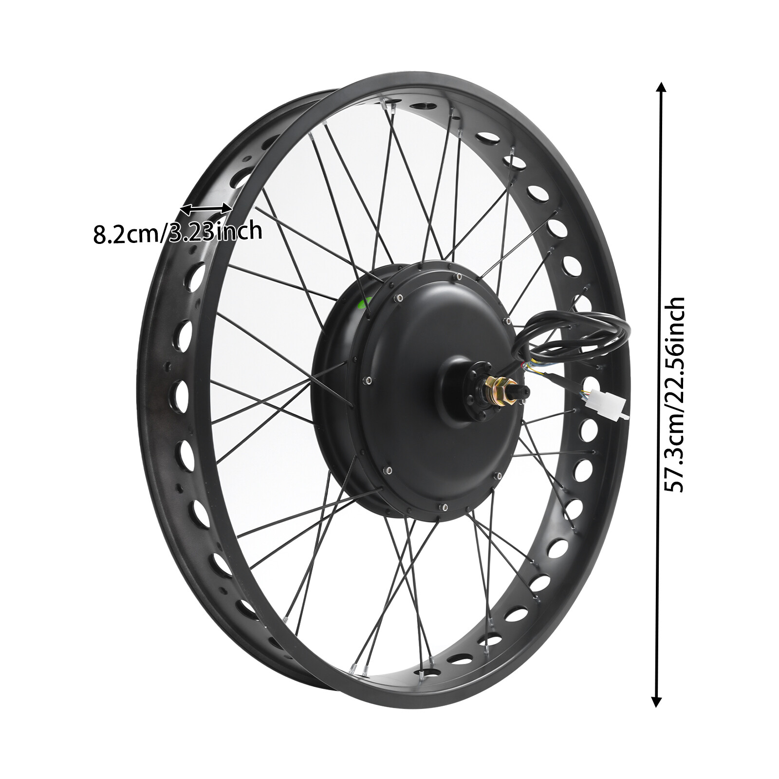 26″x4″ 48V Electric Bike Front Wheel Hub Motor LCD E-Bike Conversion Kit 1000W