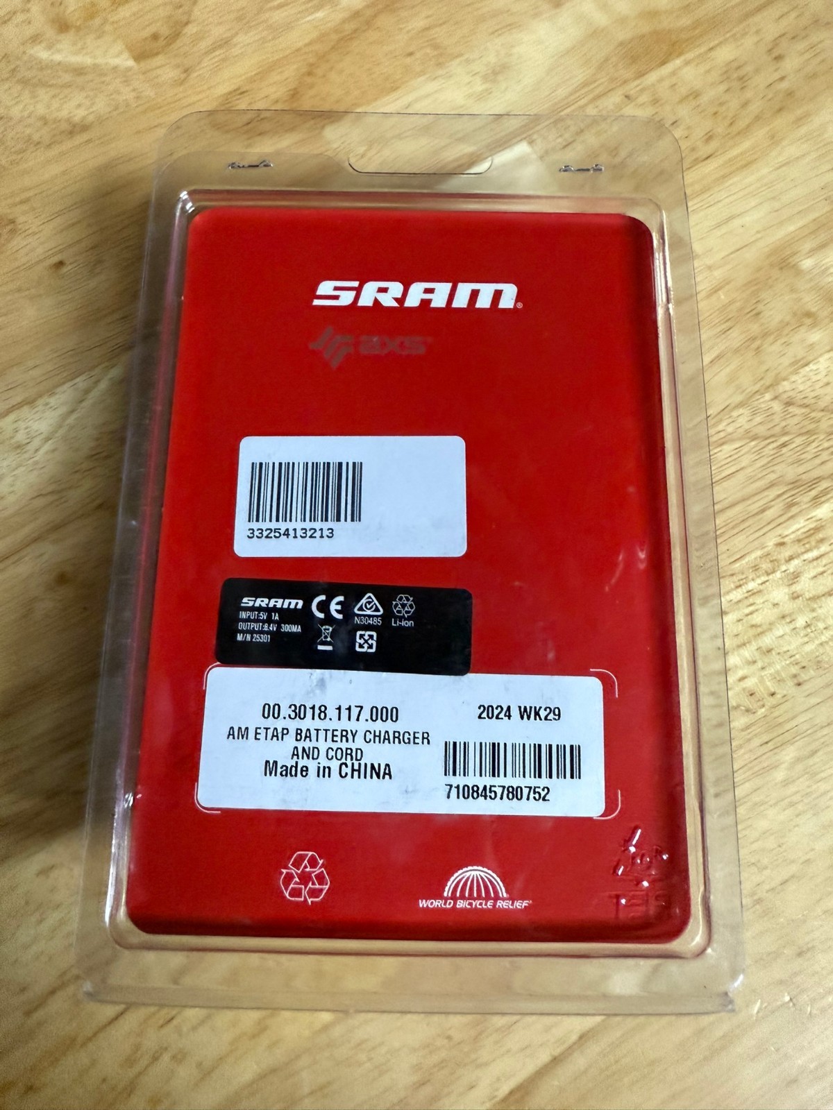 SRAM AXS & eTap Battery Charger and Cord, Battery Sold Separately