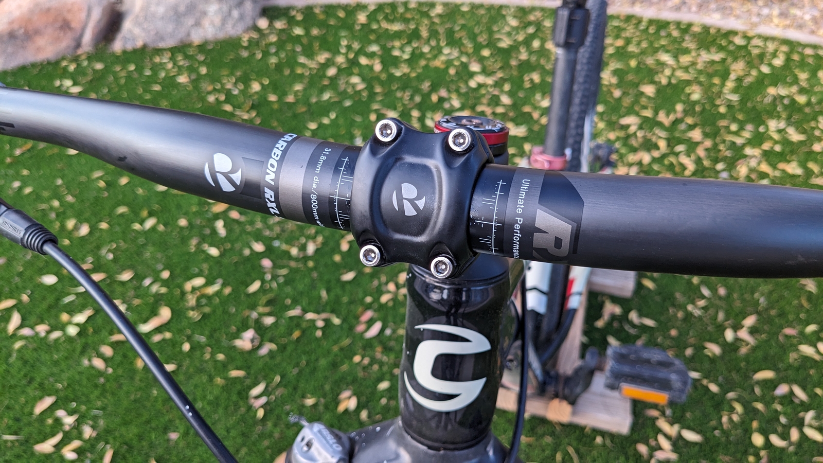 Downhill Bike Handlebar 31.8 Carbon MTB Flat Bar Backsweep 9° 760/780/800/820mm