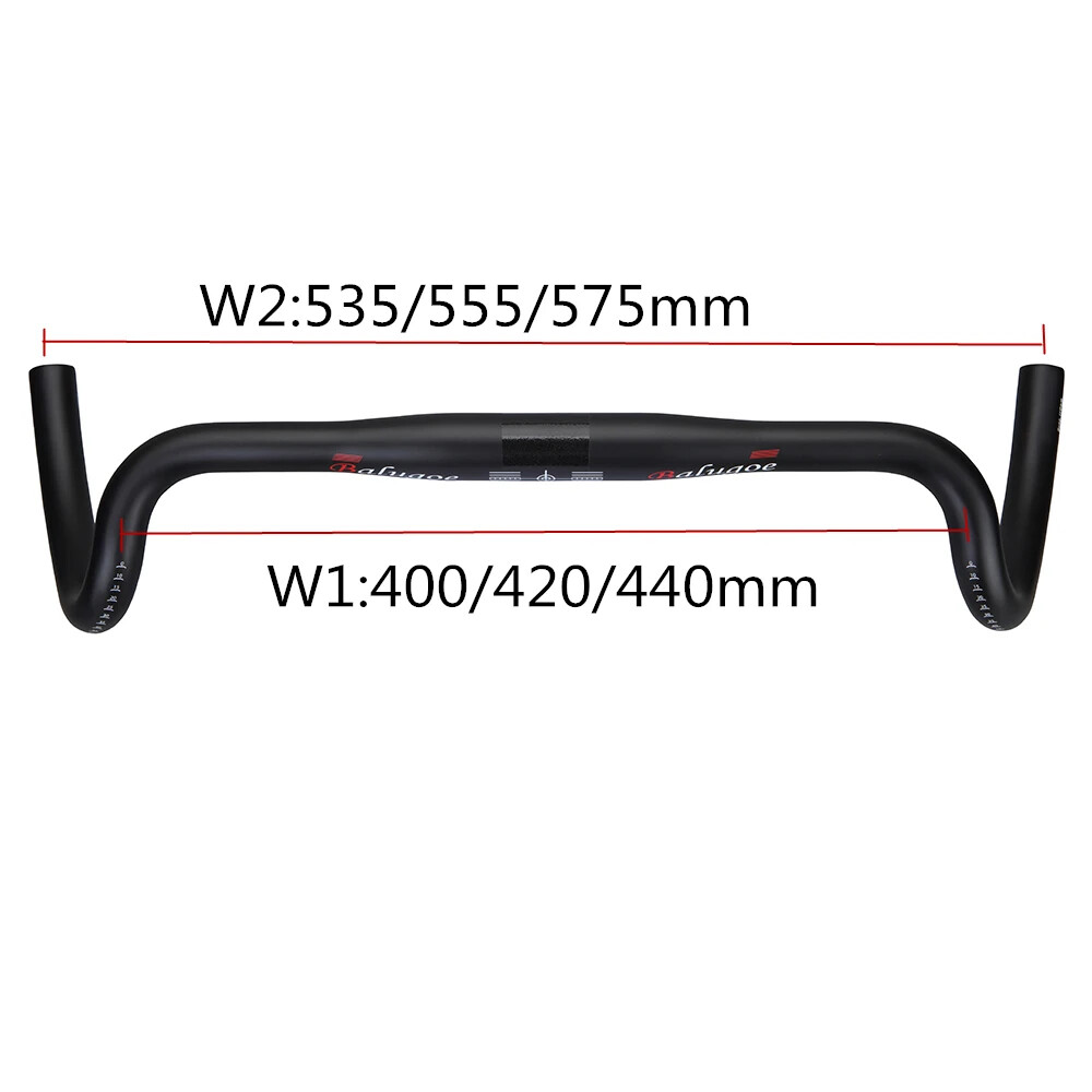 Carbon Gravel Cyclocross Road Bike Handlebar External Wiring Big Flare Bar