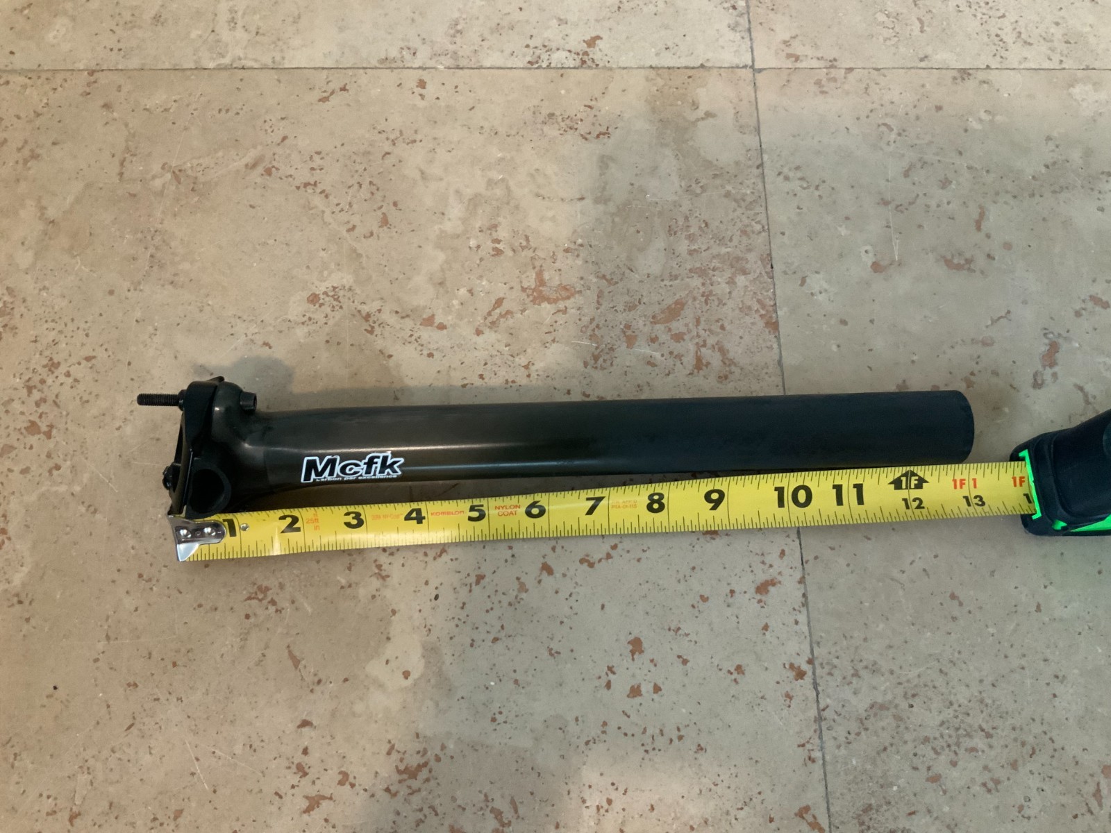 MCFK Carbon Seatpost 31.6mm Ultralight 144g w/ Clamp Black Germany