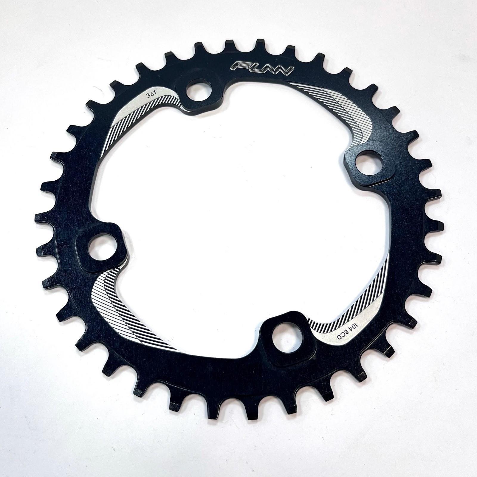 Funn Solo Narrow Wide Chain Ring, BCD 104mm (36T, Black) – Lightly Used