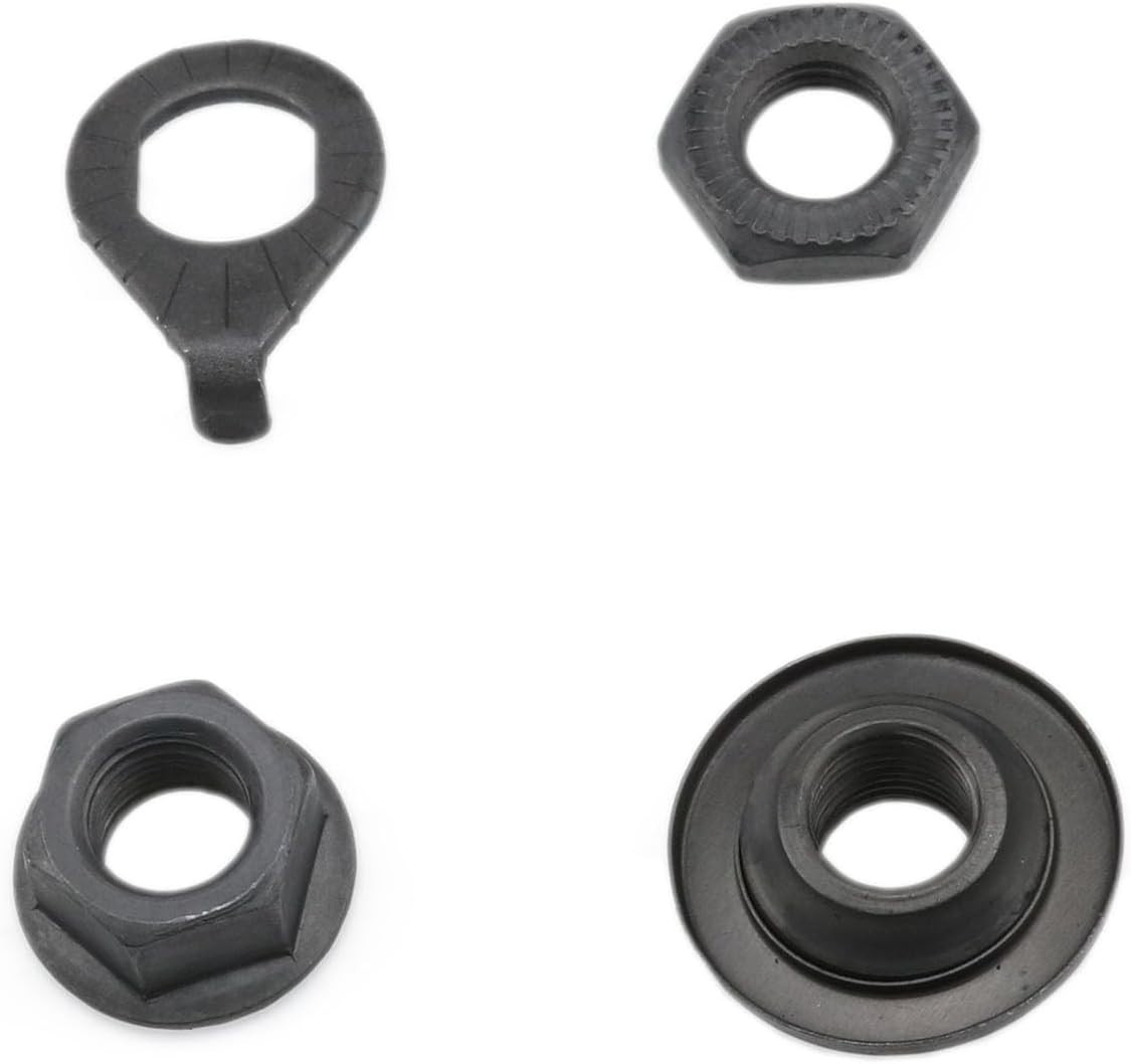 Bike Axle 140mm Bicycle Multiple Speed Front Hub Axle 3/8 Inch Black 26TPI Hu…
