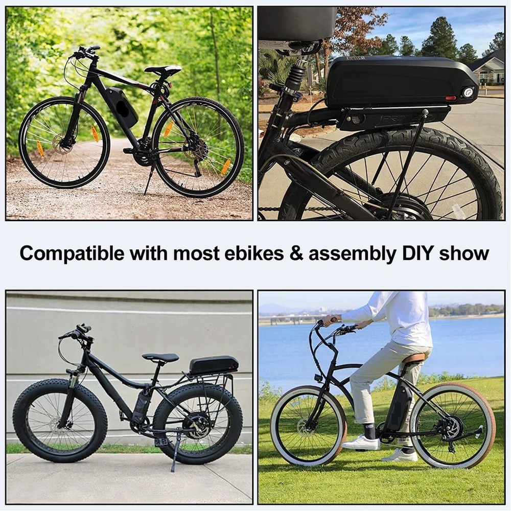 48V Electric Bike Ebike Li-ion Battery w/ BMS 52V 10Ah 13Ah 16Ah 20Ah for ≤1500W