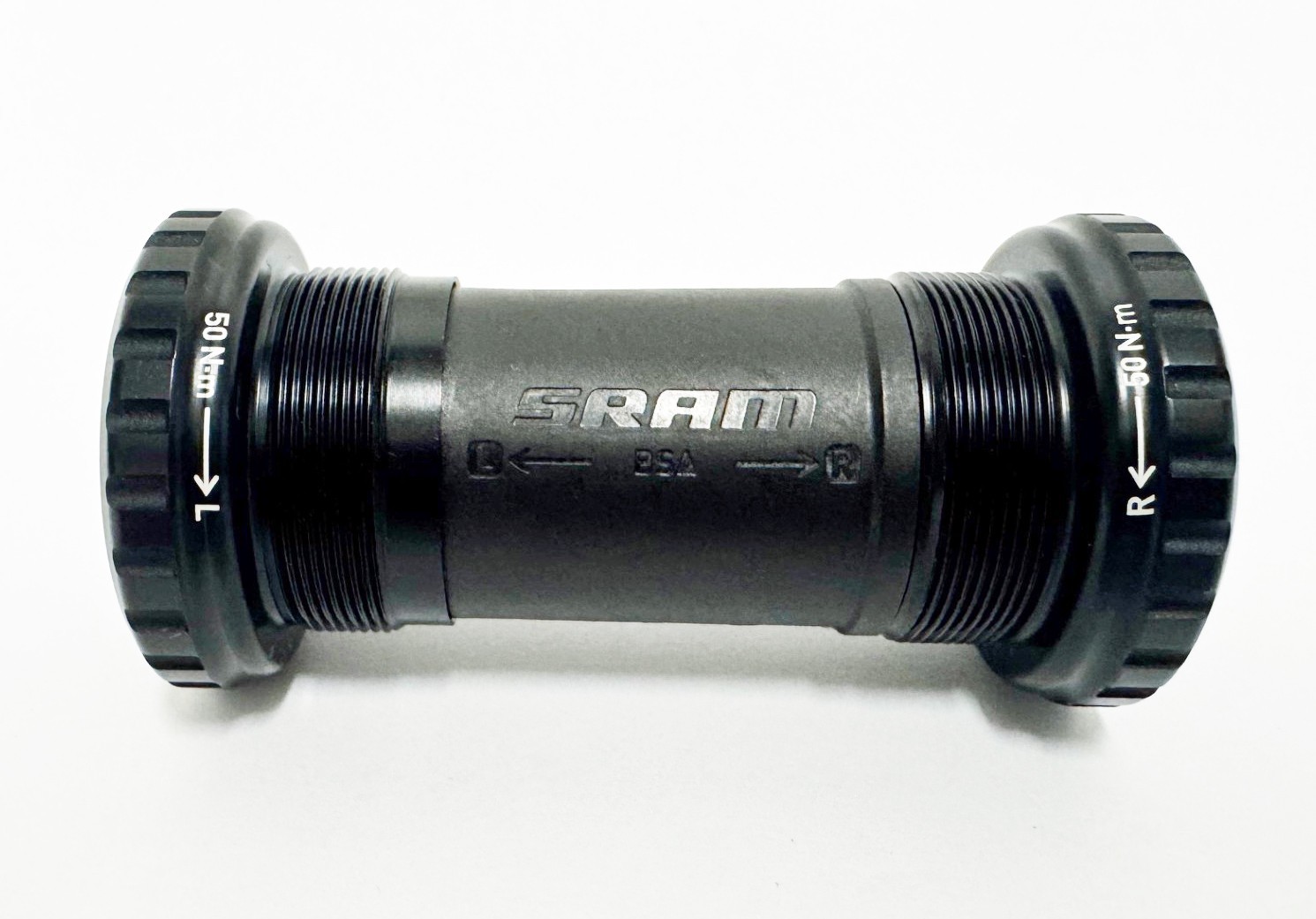 SRAM DUB Wide English Bottom Bracket – English/BSA, 68mm, Road, Black