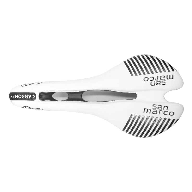 San Marco Aspide Carbon Road Bike Saddle 114g Hollow Comfort Seat Black White