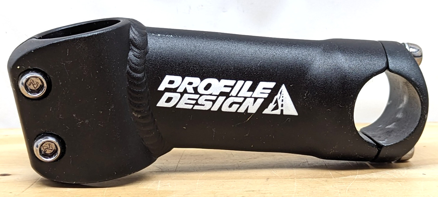 Profile Design Stem 1 in Threadless 25.4 mm Clamp 100 mm Black Road Race 1″