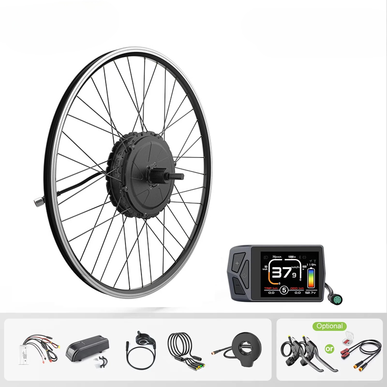 48V 750W Rear Wheel Drive Hub Motor for Electric Bike Conversion Kit 135-142mm