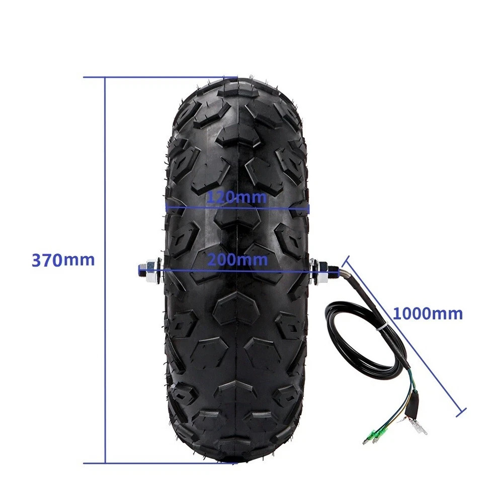 14.5 Inch 24V/36V/48V 350W/500W 40 N.M, Off Road Tires Gear Hub Motor