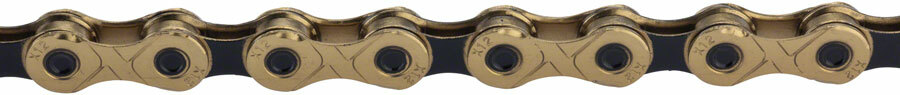 KMC X12 Chain – 12-Speed, 126 Links, Gold/Black