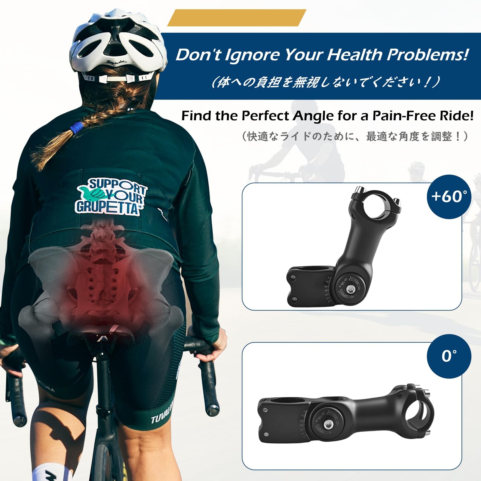 Bike Stem 25.4 31.8 Adjustable 90/110/130/145mm Bike Handlebar Extender Stem …