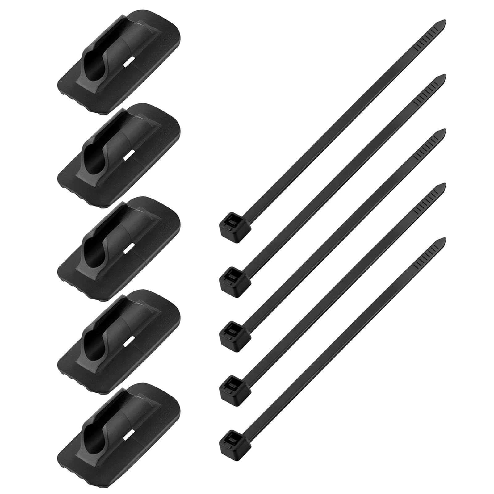 5pcs Bicycles Brake Cable Line Fixed Base with Tie Bike Cable Base Guide Road…