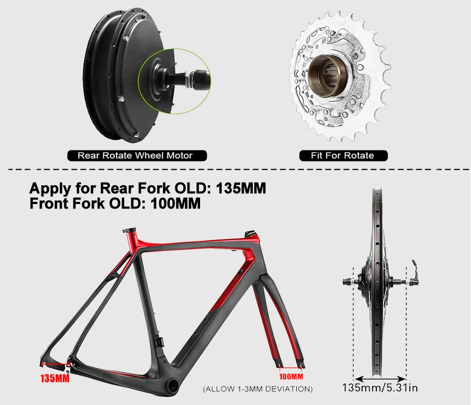 250W 350W 500W Electric Bike Conversion Kit Brushless Gear Motor LCD Display