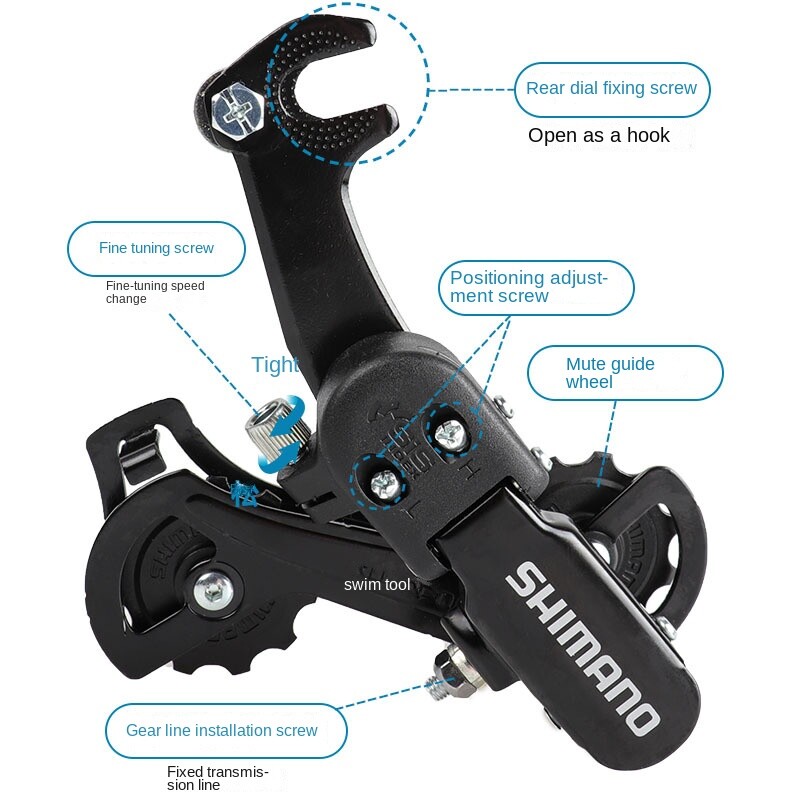 Mtb Bike TZ31A Rear Derailleur Shifter 6/7/ 18/21 Speed Derailleur For SHIMANO