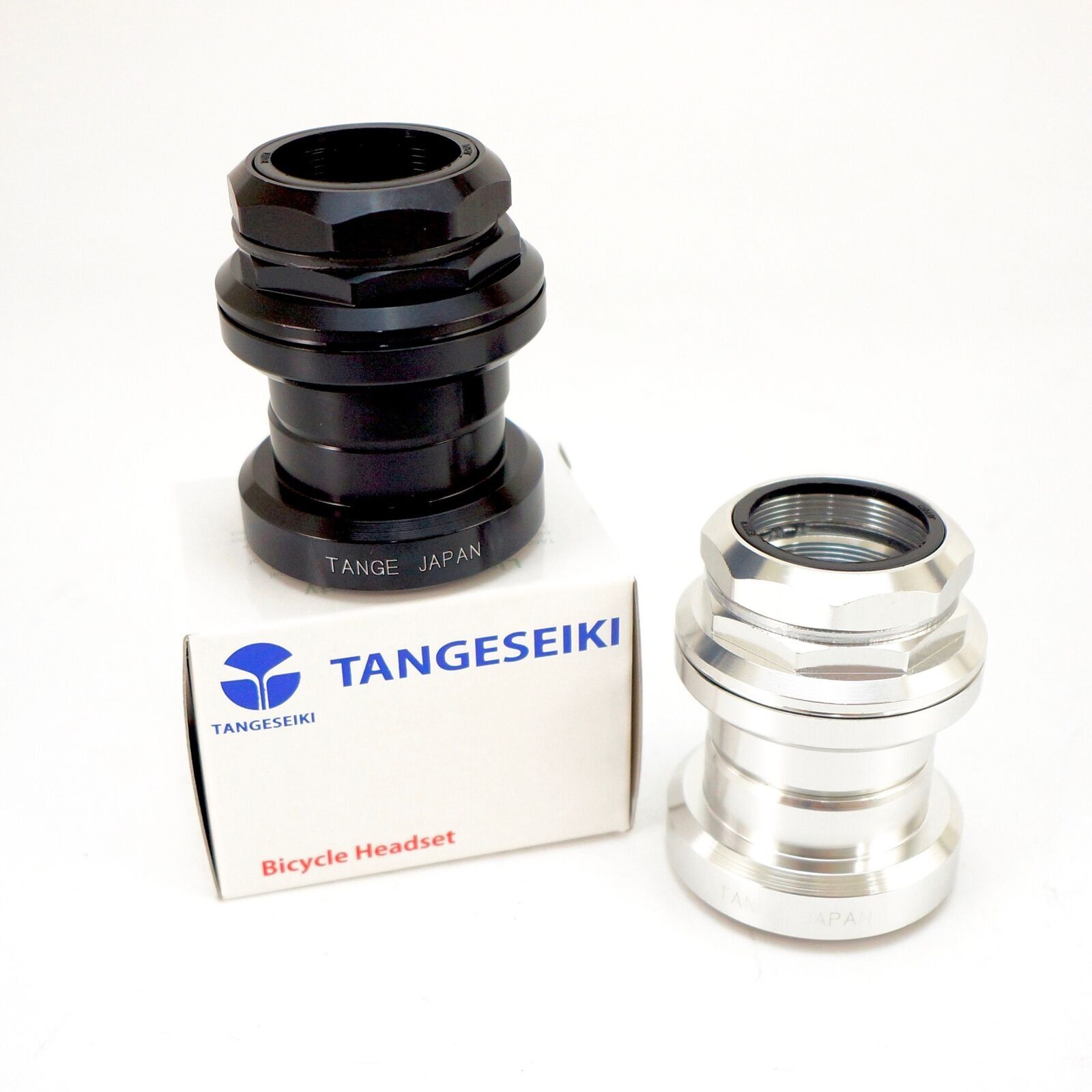 Tange Seiki Falcon FL270C Old School Threaded Bike Headset 1 1/8″ Silver/Black