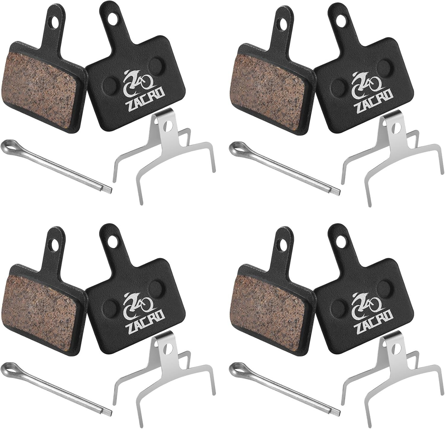 4 Pairs Bike Brake Pads, Ceramic Bicycle Disc Brake Pads Fit for Tektro Sh