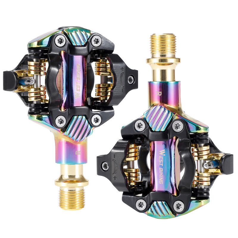 WEST BIKING Mountain Bicycle Pedals Self-locking SPD Clipless Pedals With Cleats