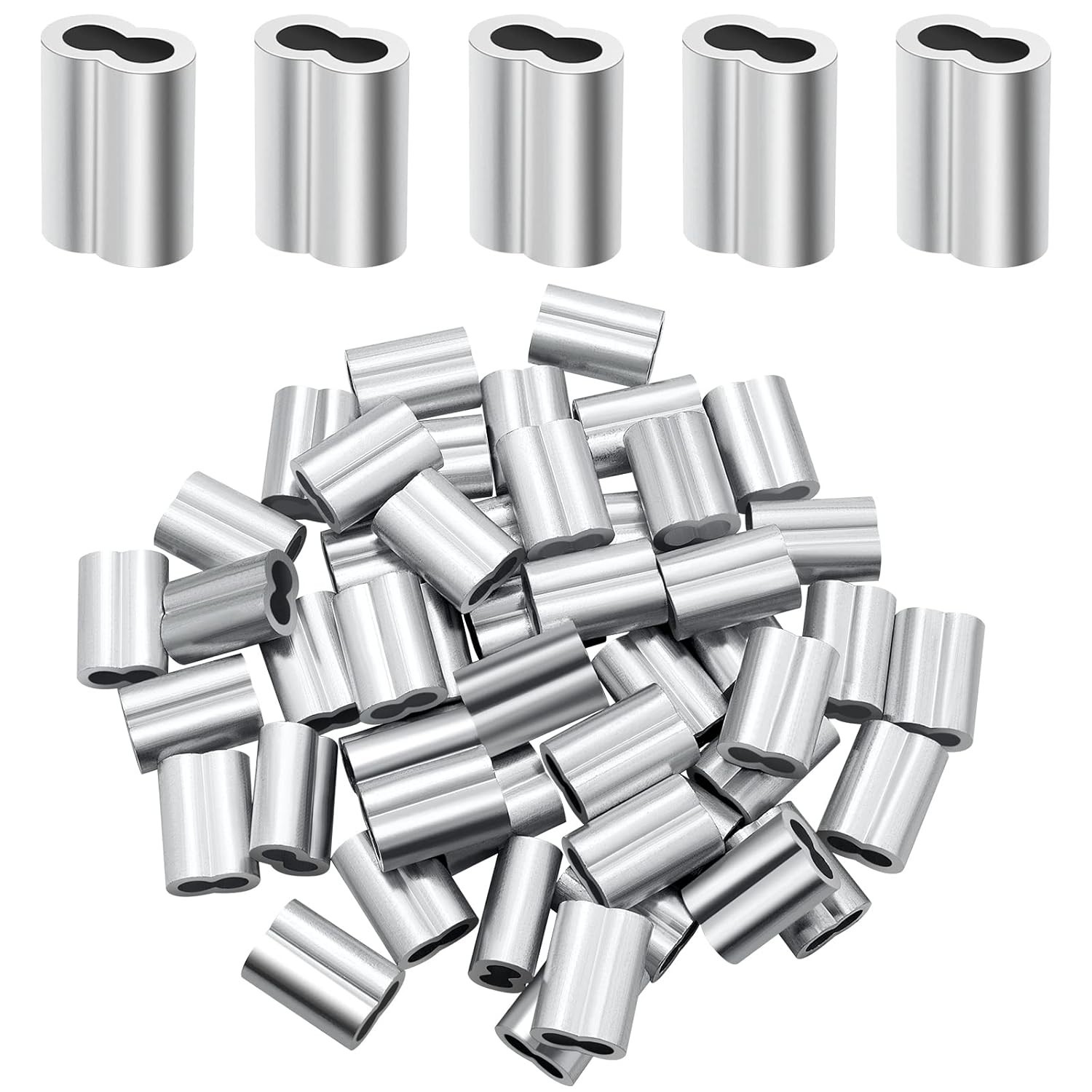 Double Hole Aluminum Cable Connectors 30 pcs