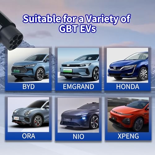 EV Charger Connector Type 1 to GBT Charger Adapter for Electric Vehicle Black