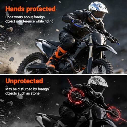 Dirt Bike Handguards, Aperture 0.66-0.83″ Motorcycle Handlebars Guards Blue