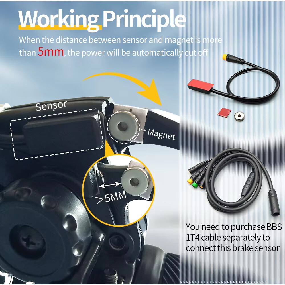 BAFANG Middle Motor Hydraulic Brake Sensor E-brakes Cut Off for BBS/BBSHD Motor