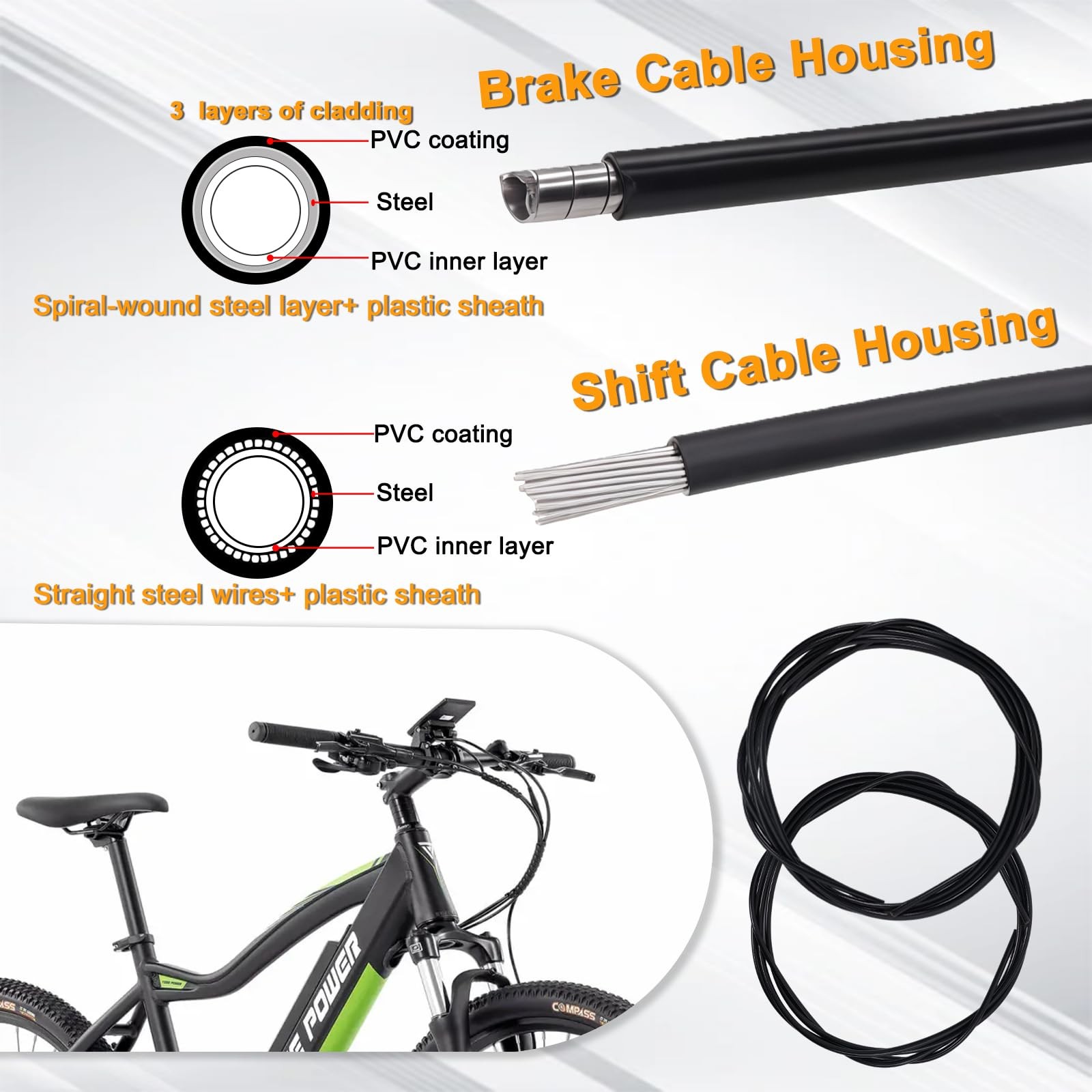 Stainless Steel Wire Cutter Bike Brake and as shown in the figure, black+red