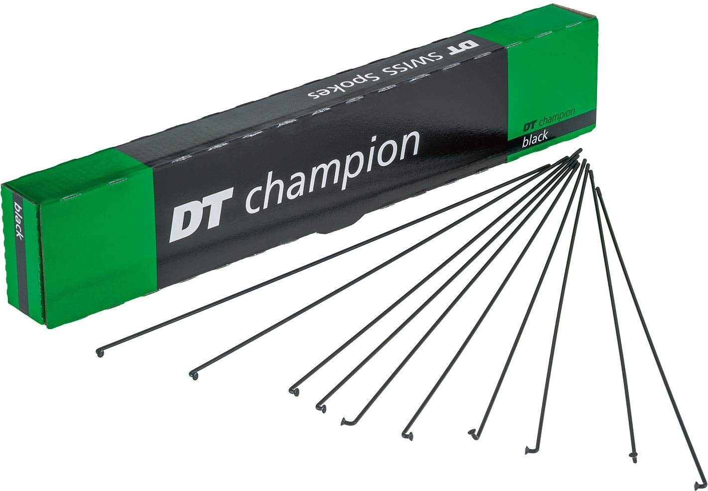 DT Swiss Champion black spokes 14g = 2mm box 100, 190 mm