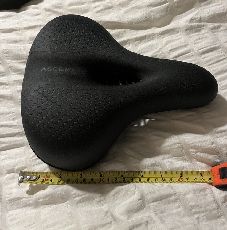 Accent Bike Saddle 2.0 Black SWZEC Double Shock Absorbers with 8 Inch Wide Seat