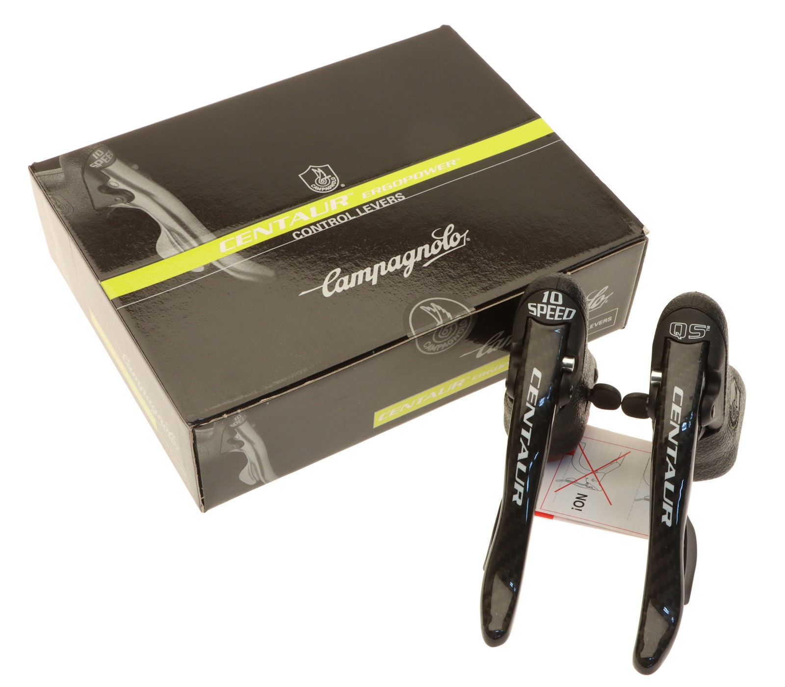 Campagnolo Centaur 10 Speed Carbon QS Ergopower Brake Levers Shifters 07 NOS NEW