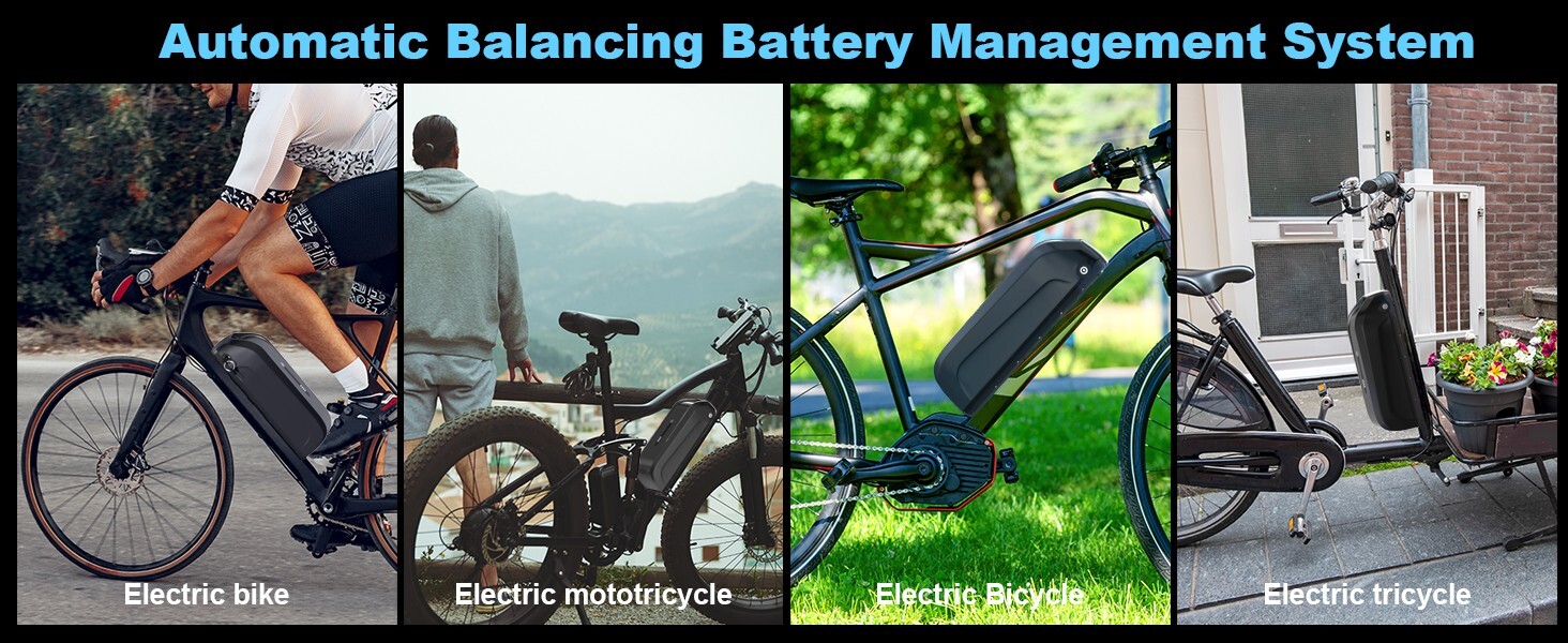Hailong Battery 36V 48V 52V battery 15Ah 20Ah 24Ah Battery for 500W-2000W motor