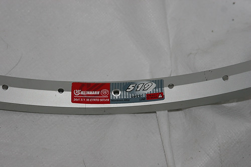 Weinmann 519 Alloy Bicycle Rim 26 inch 36 hole 559×19 Silver WR29