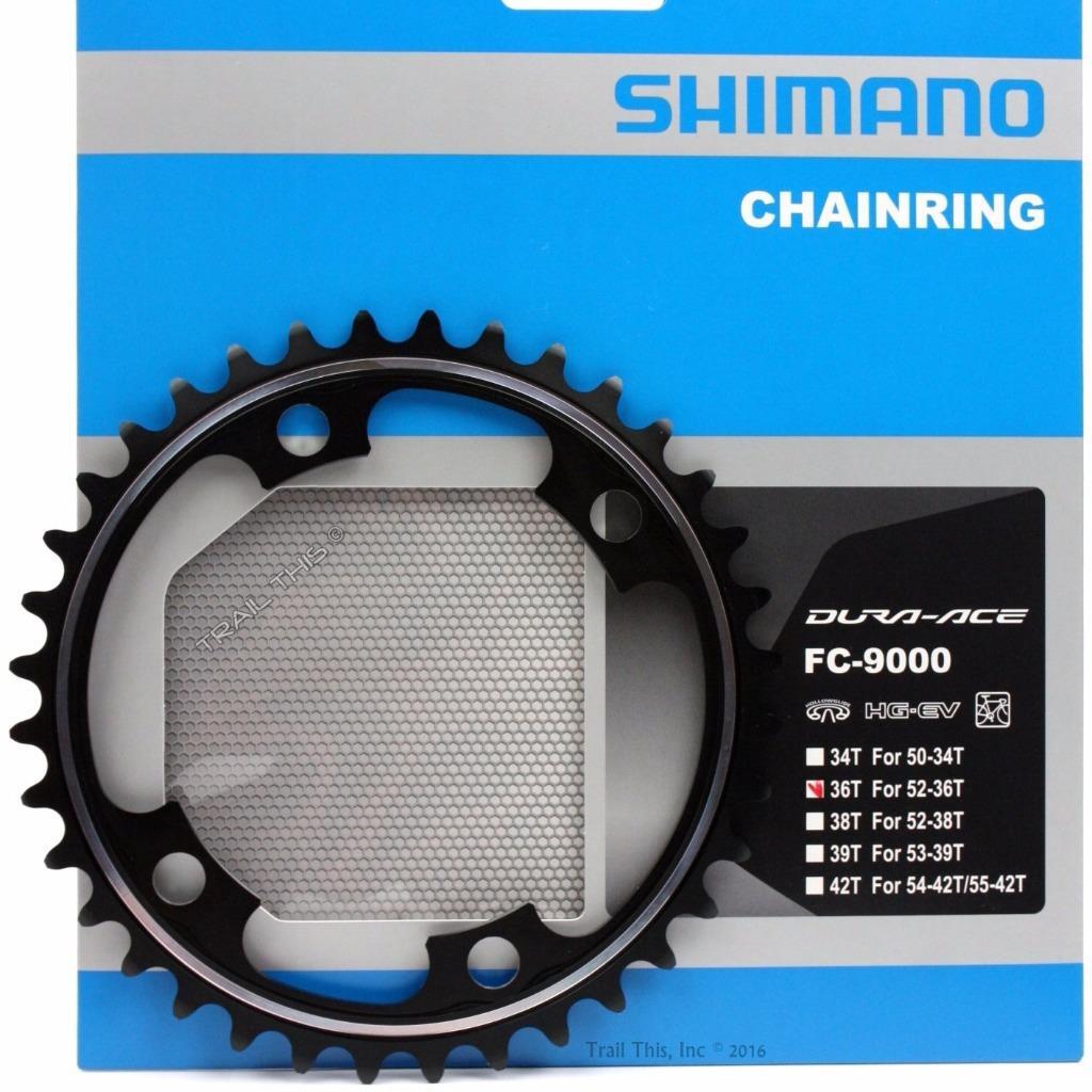 Shimano Dura-Ace FC-9000 36T 110mm 11-Speed Road Bike Chainring for 52-36T Black