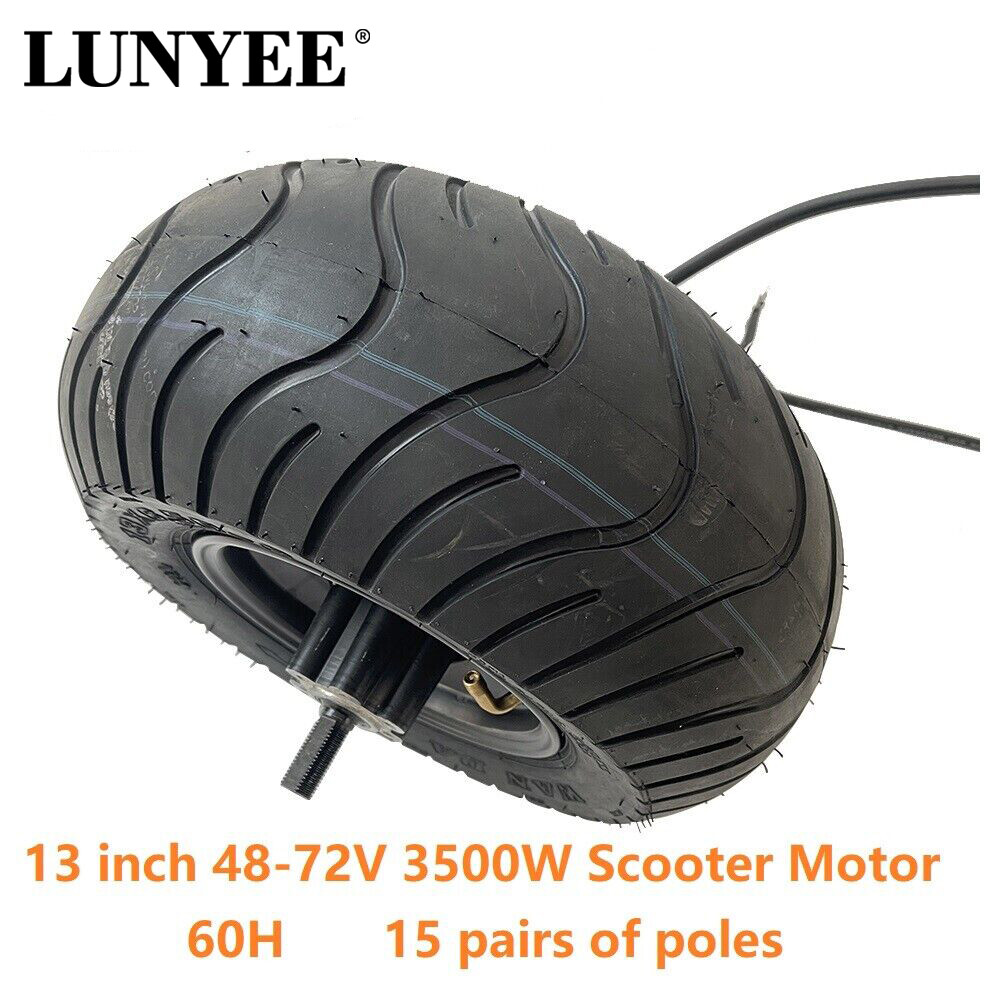 13 inch 48-72V 3500W 60H Wide Hub Motor Citycoco 60H Fat Road 13×6.50-6 Scooter