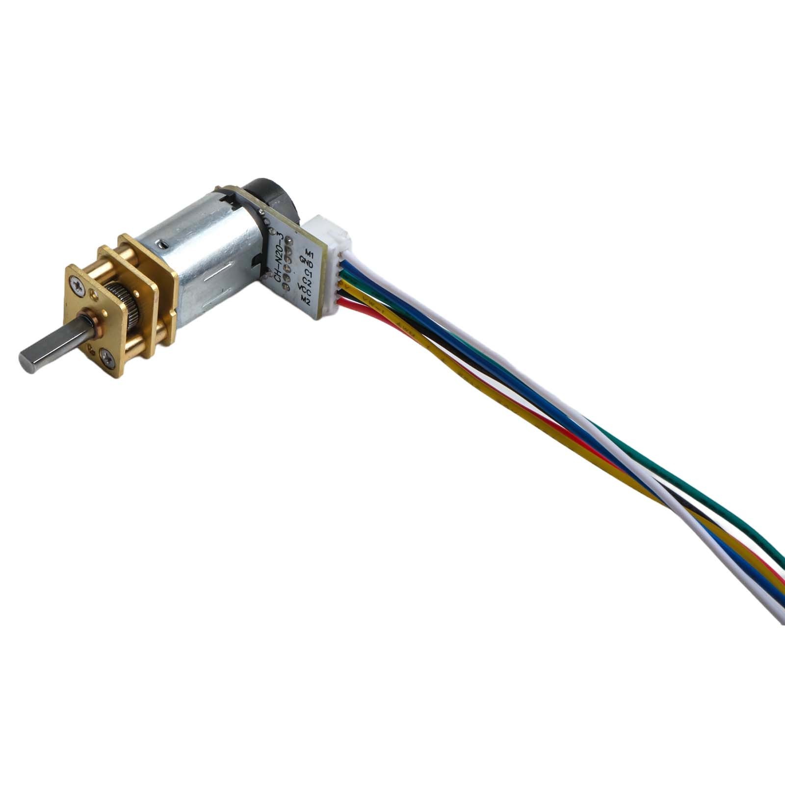Sleek Design DC 6V Gear Motor with Encoder Compatible with Small