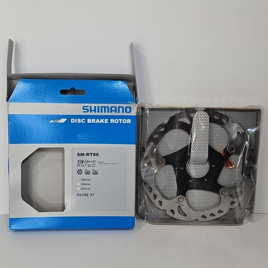 Shimano DEORE XT MTB Bike Disc Brake Rotor SM-RT86 160mm,ICE-TECH,6 bolts
