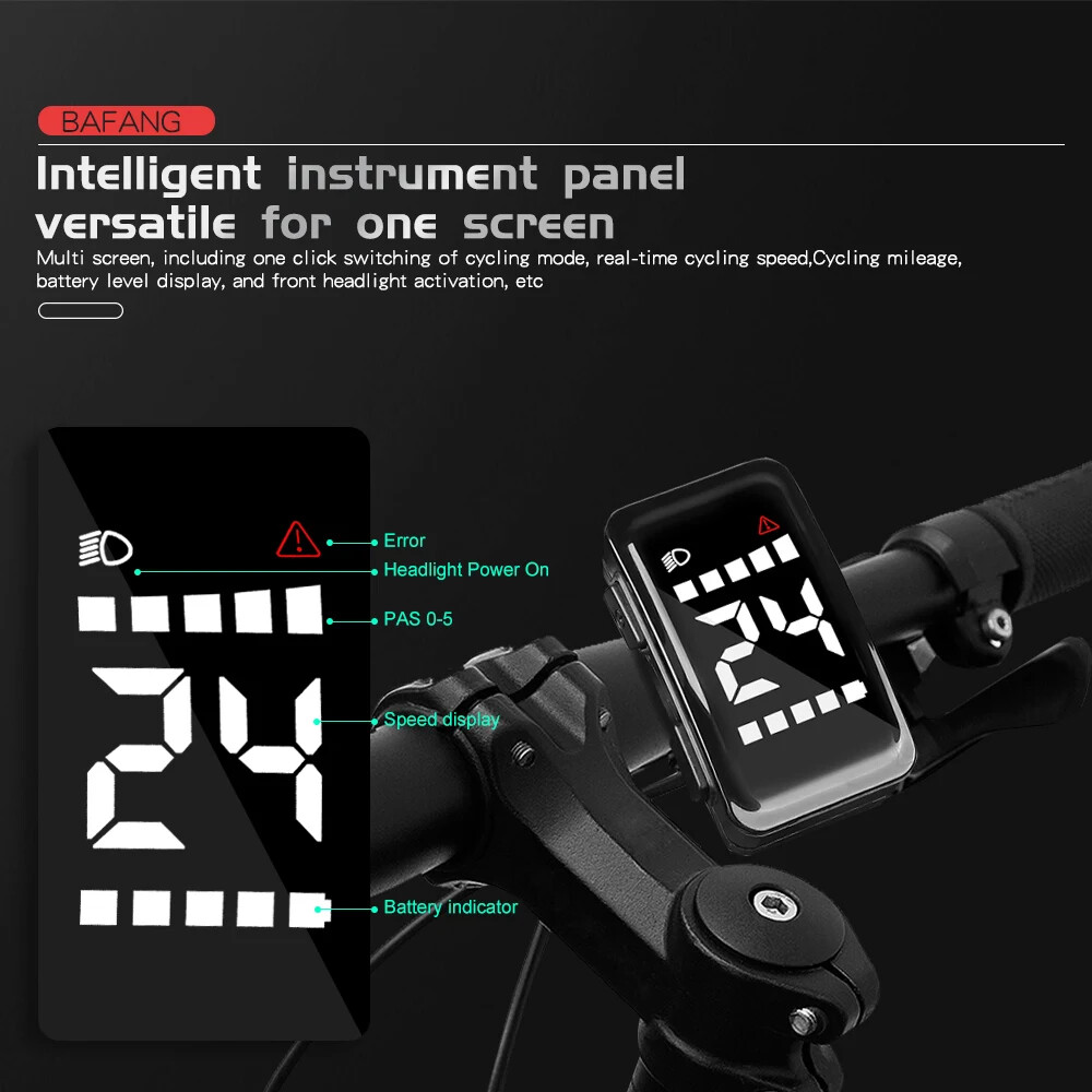 Ebike Mini DZ40 Display 24/36/48V Intelligent LCD Screen 5PIN Female Waterproof