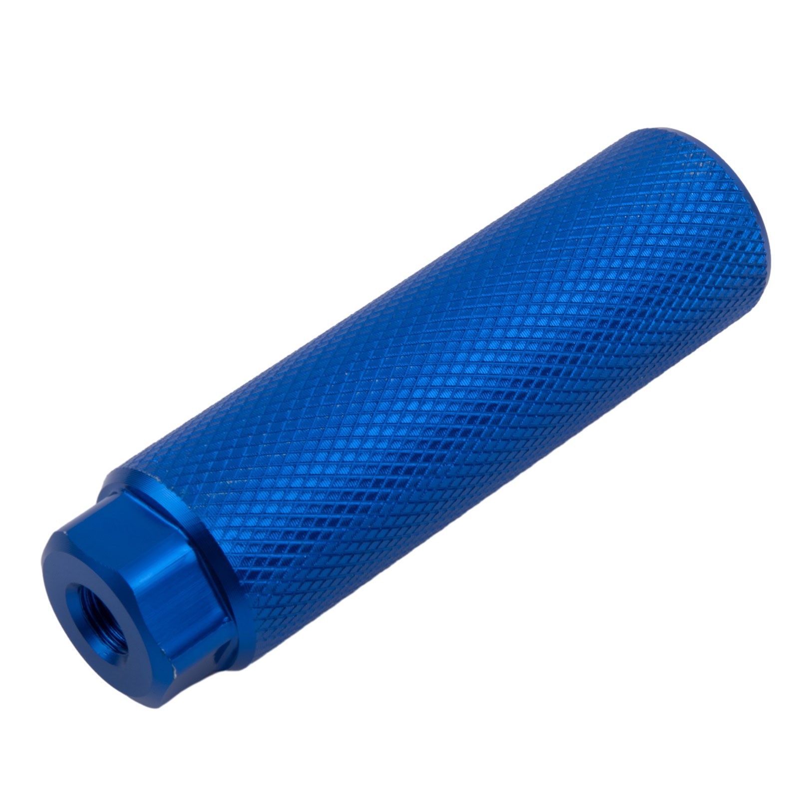 Foot Pegs Bike Aluminum Alloy 100 x 28 mm Cylinder Grooved 9mm Axle Fit