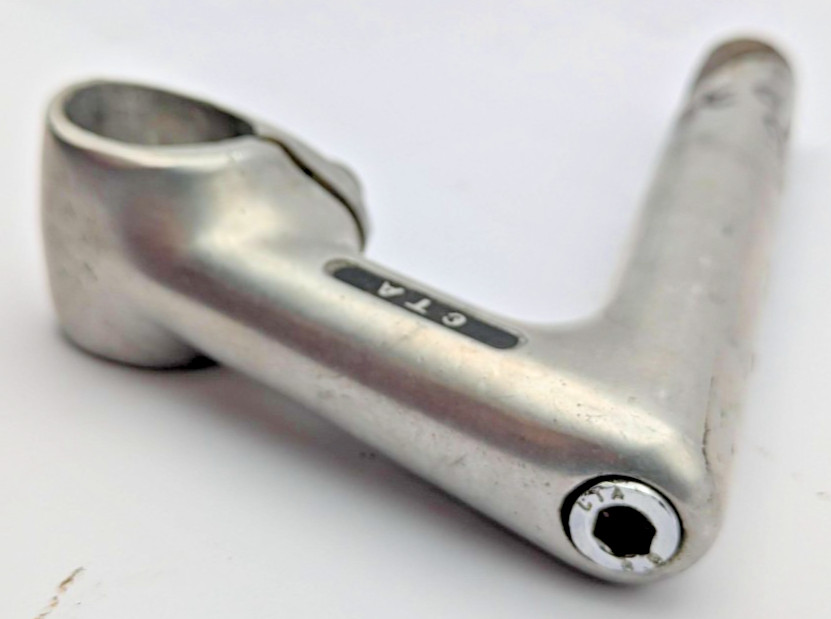 CTA QUILL STEM 22.0 FRENCH 25.0MM CLAMP 75MM REACH SILVER ALUMINUM
