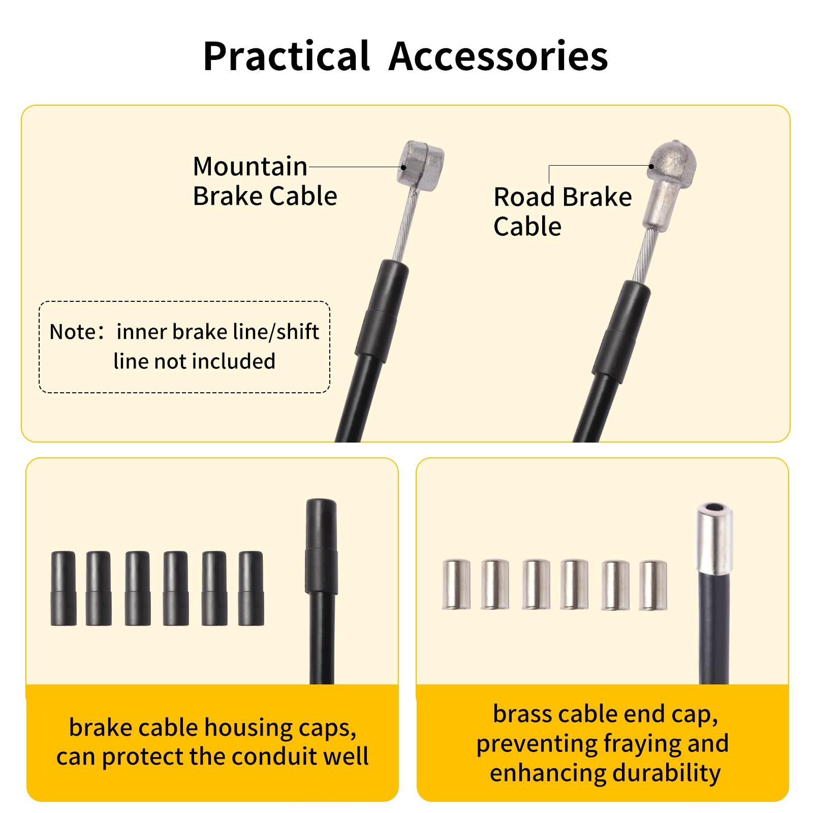 Brake Cable Housing Lined Bicycle Outer Tube Casing for Mountain Bike