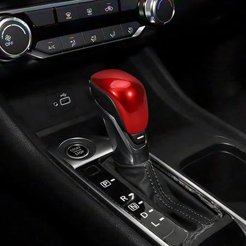 Car Gear Shift Knob Cover Compatible with Nissan Sentra Altima 2020 2021 Red